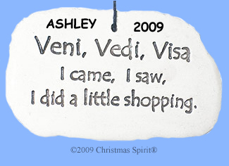 Porcelain shopping verse