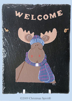 Mr. Moose Welcome Slate