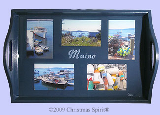 Lobstering in Maine Tray