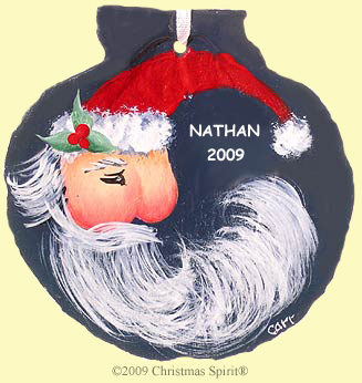 Santa on Scallop Shell