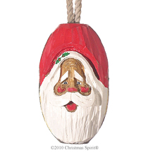 Hand Carved Santa Net Float